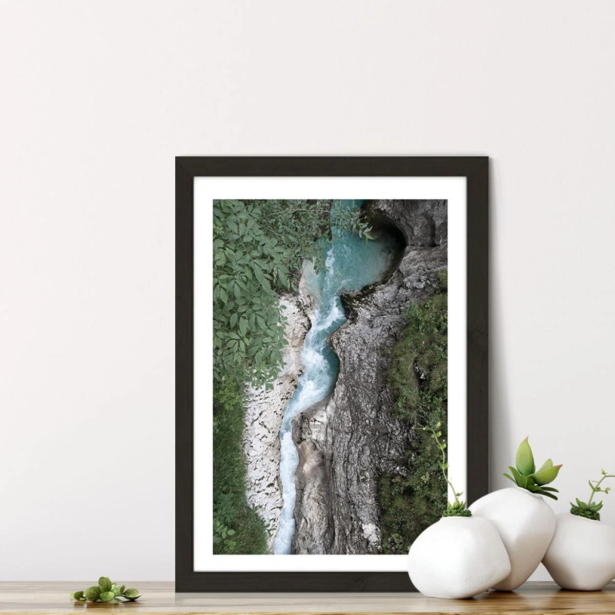 Wild Water Canyon Art Print Black Frame – image 7