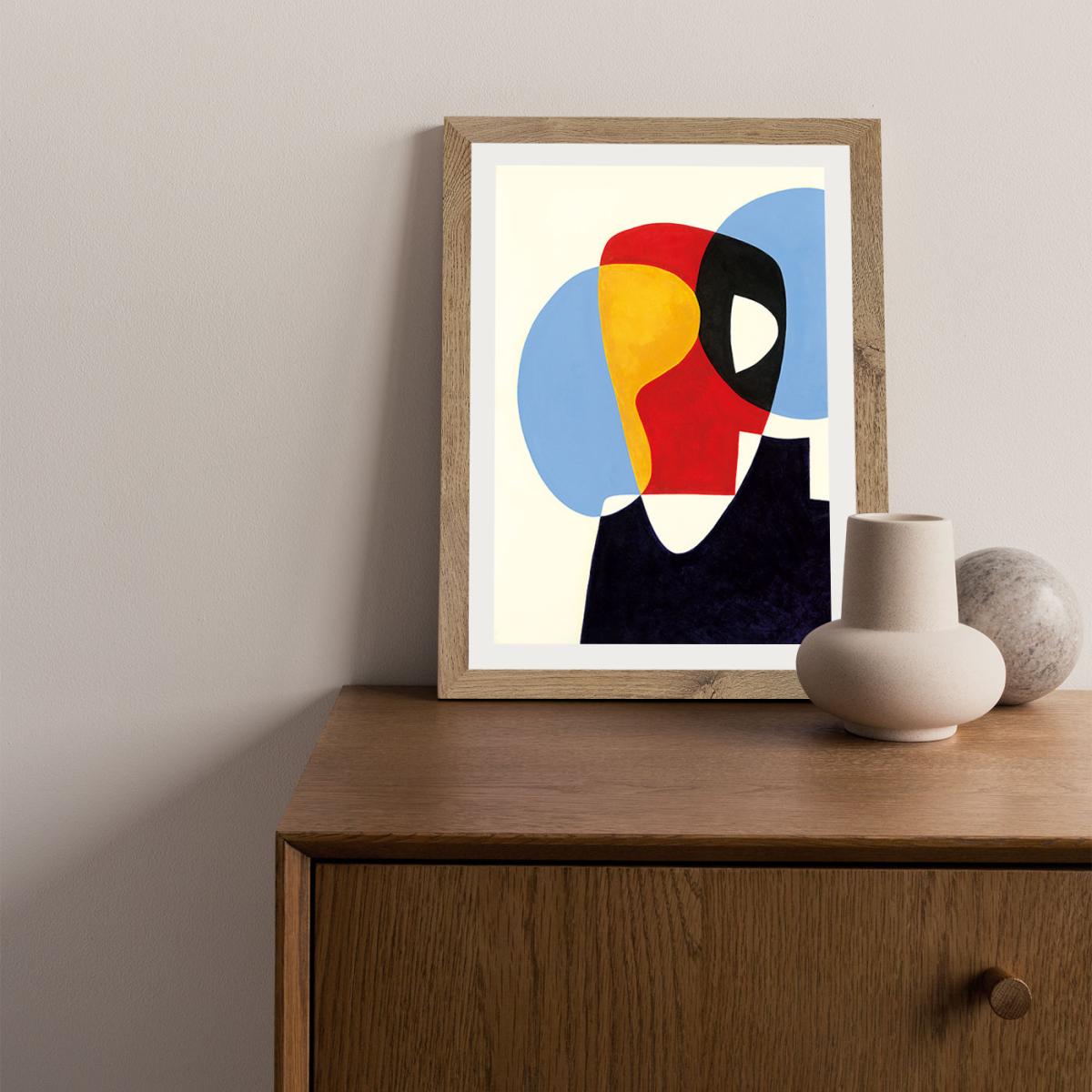 Revisit #5 Art Print Oak Frame – image 2