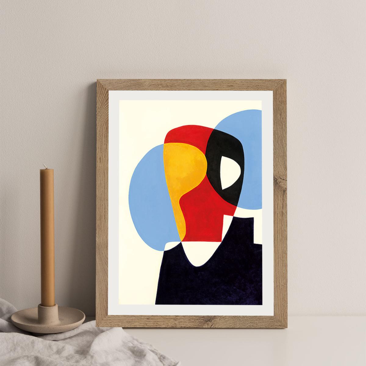 Revisit #5 Art Print Oak Frame – image 4
