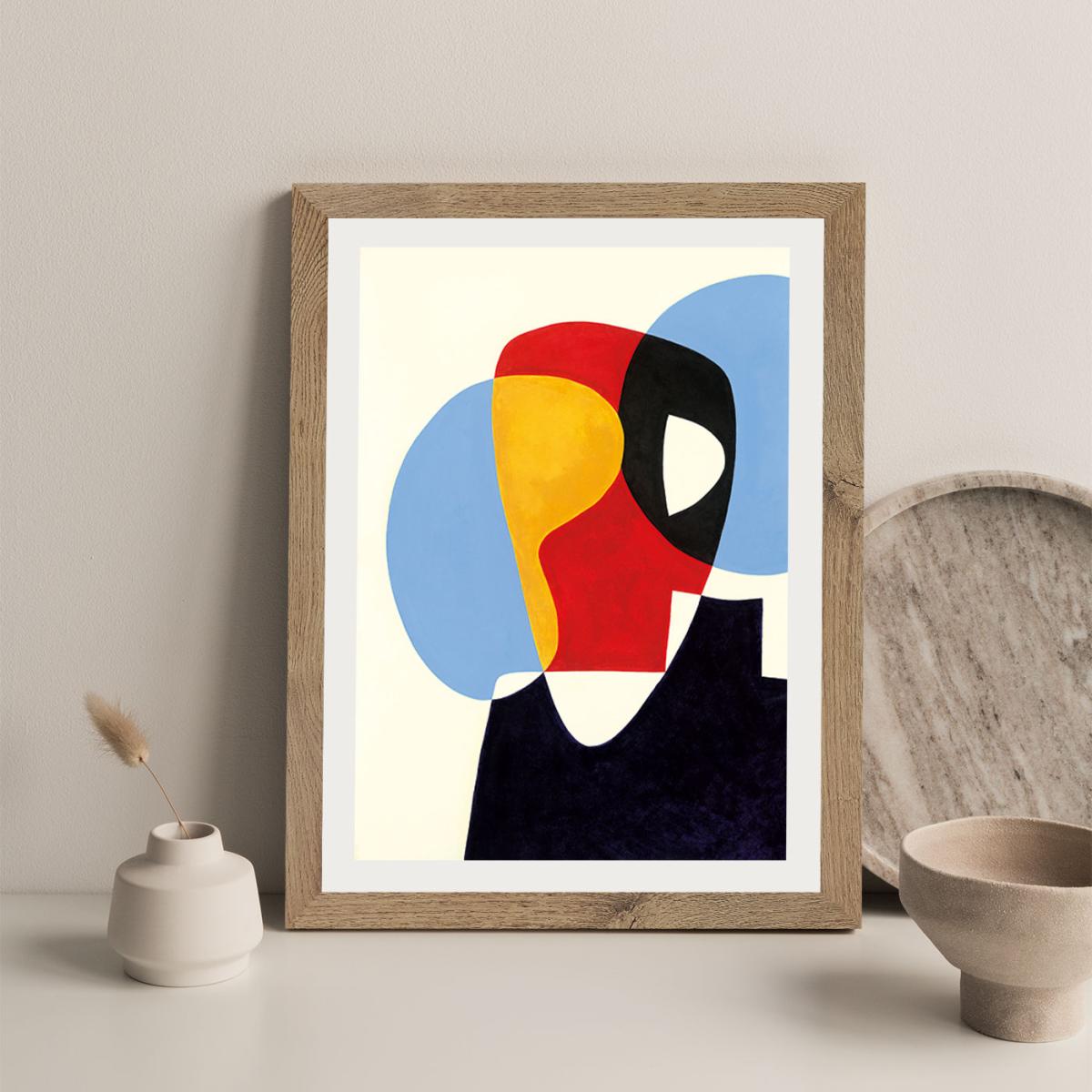 Revisit #5 Art Print Oak Frame – image 6