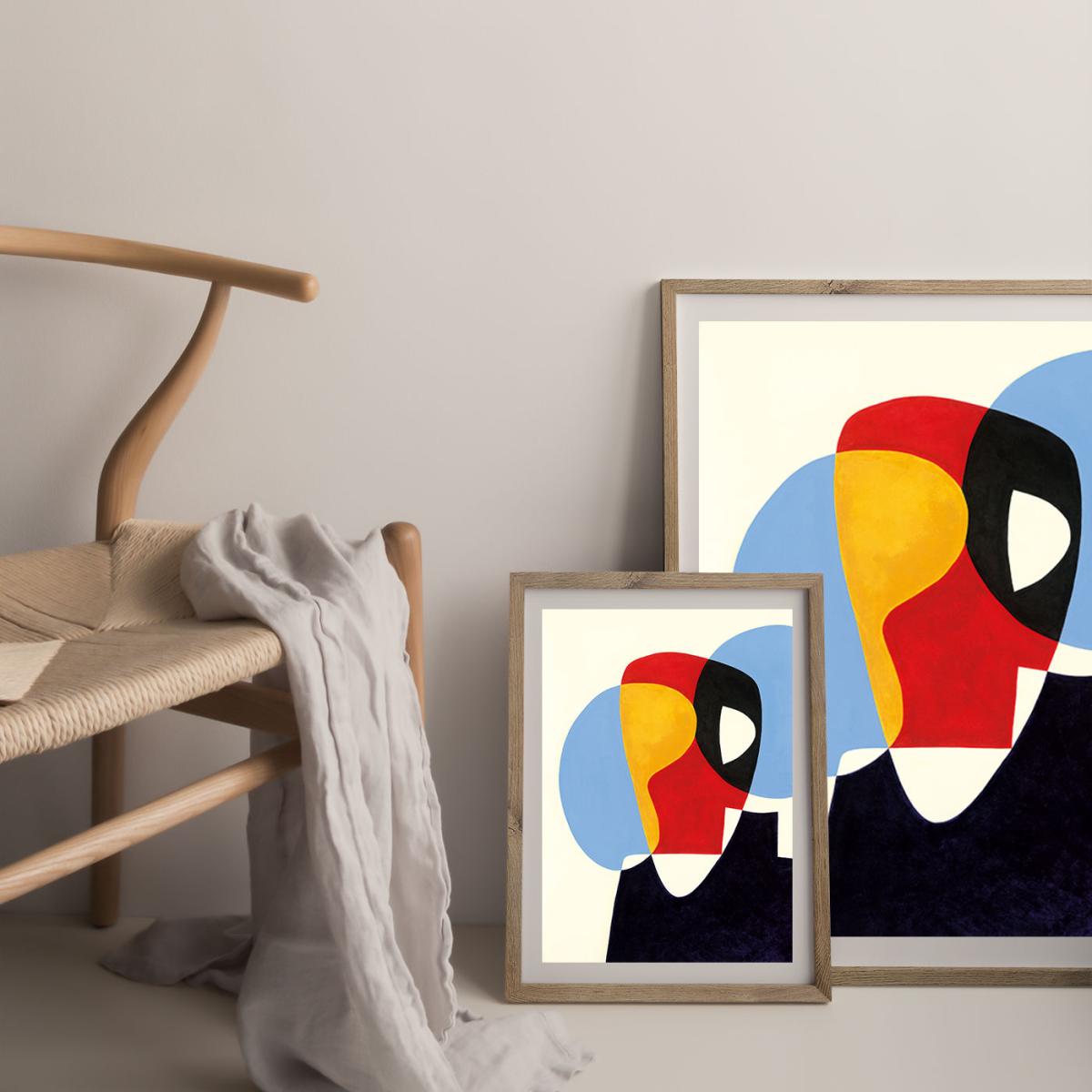 Revisit #5 Art Print Oak Frame – image 8