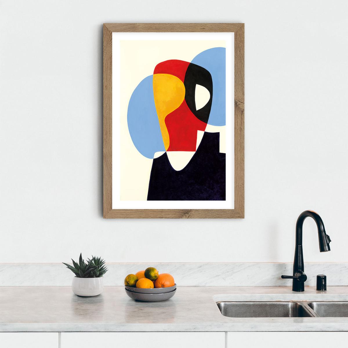 Revisit #5 Art Print Oak Frame – image 10