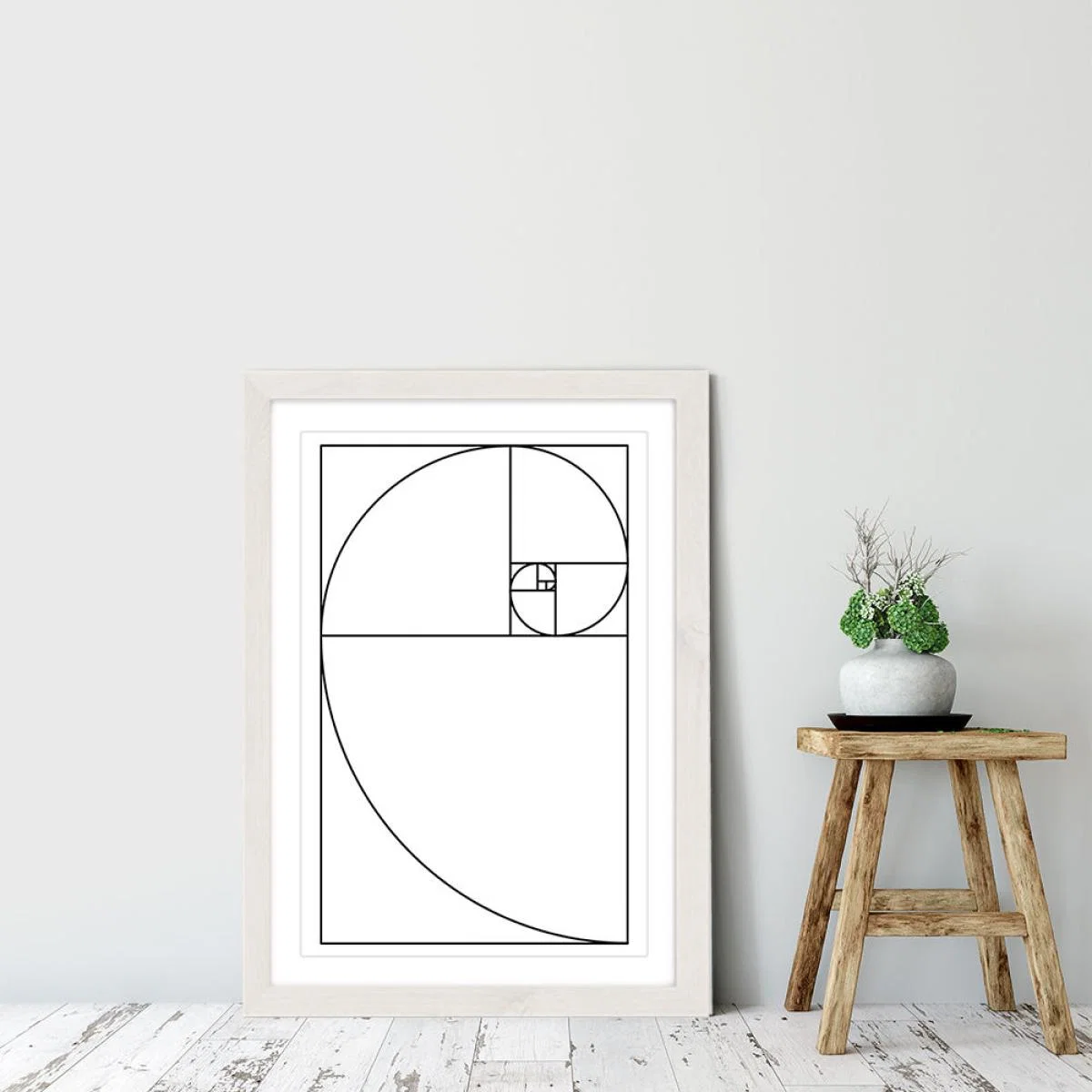 Proportio Devina White Art Print White Frame – image 6
