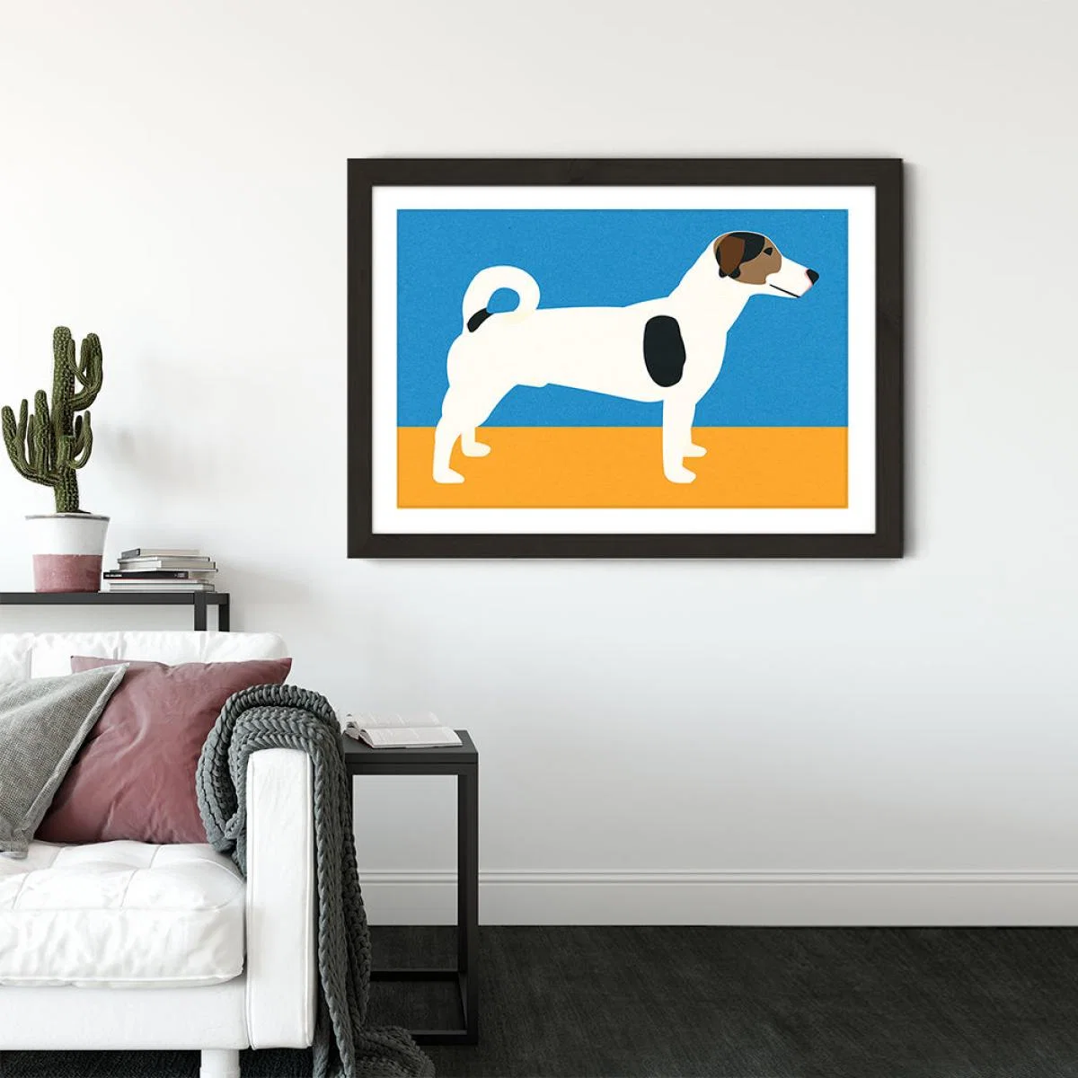 Cat Noah Art Print Black Frame – image 2