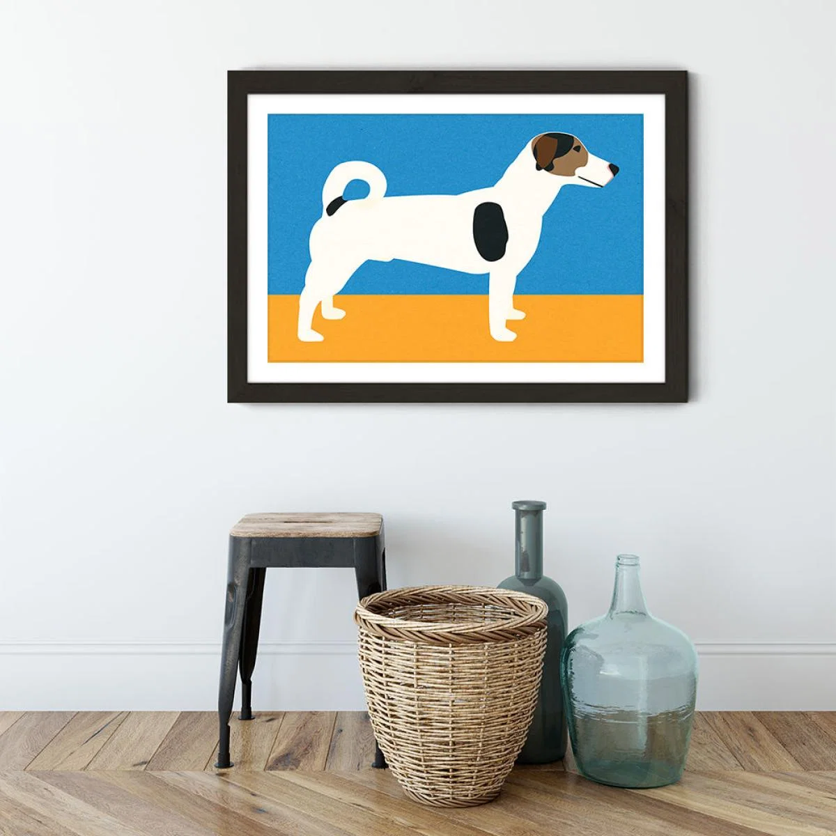 Cat Noah Art Print Black Frame – image 3