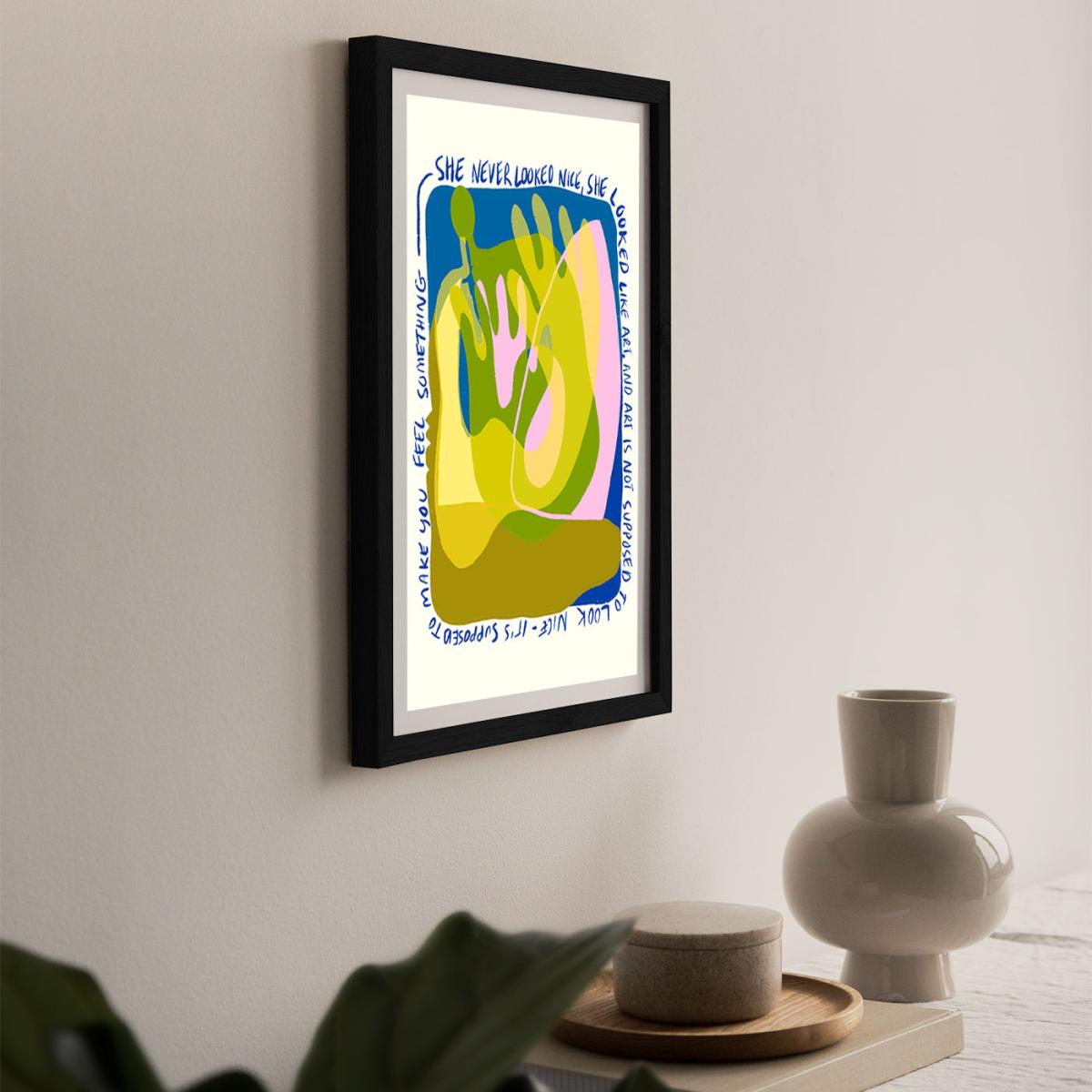 She Looked Like Art Art Print Black Frame – image 5