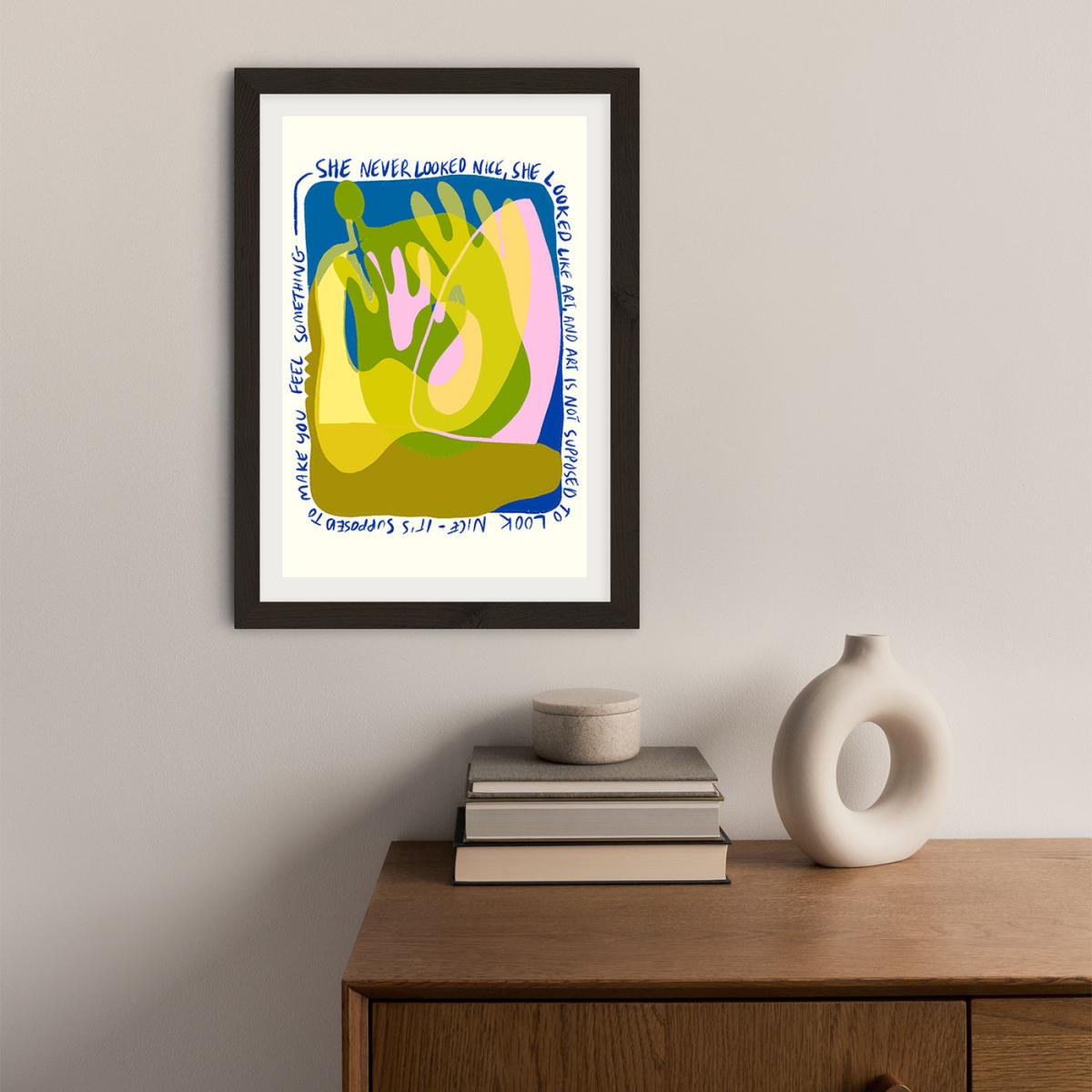 She Looked Like Art Art Print Black Frame – image 6