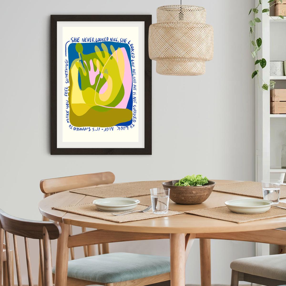 She Looked Like Art Art Print Black Frame – image 7