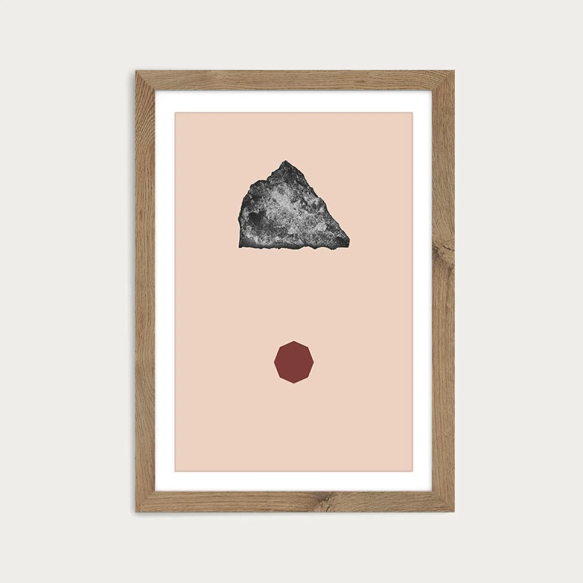 Self Art Print Oak Frame – image 1