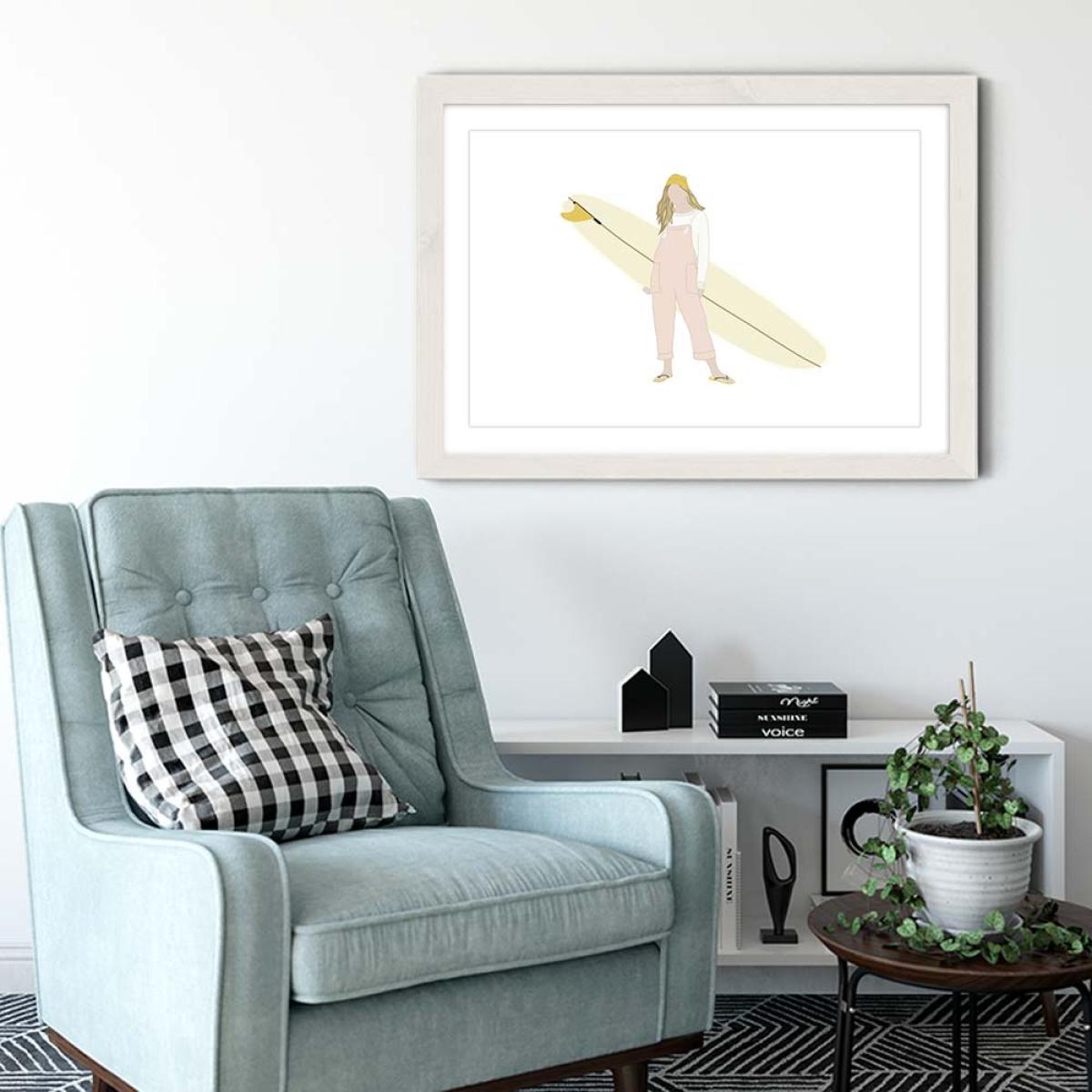 SeaSea Art Print White Frame – image 4