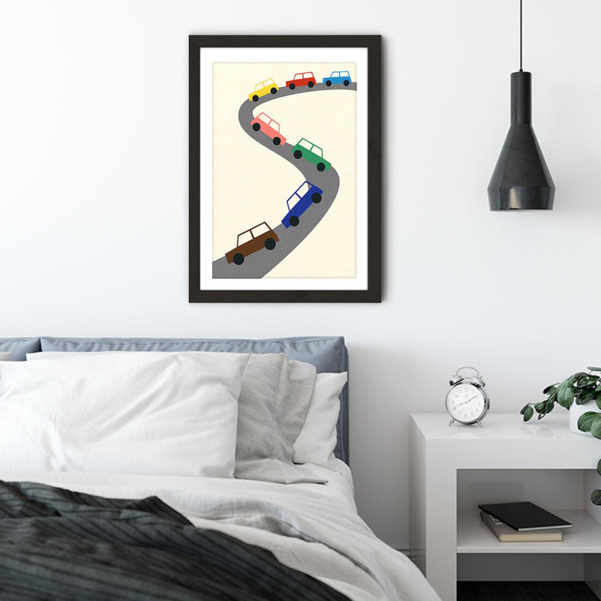 Traffic Art Print Black Frame – image 5