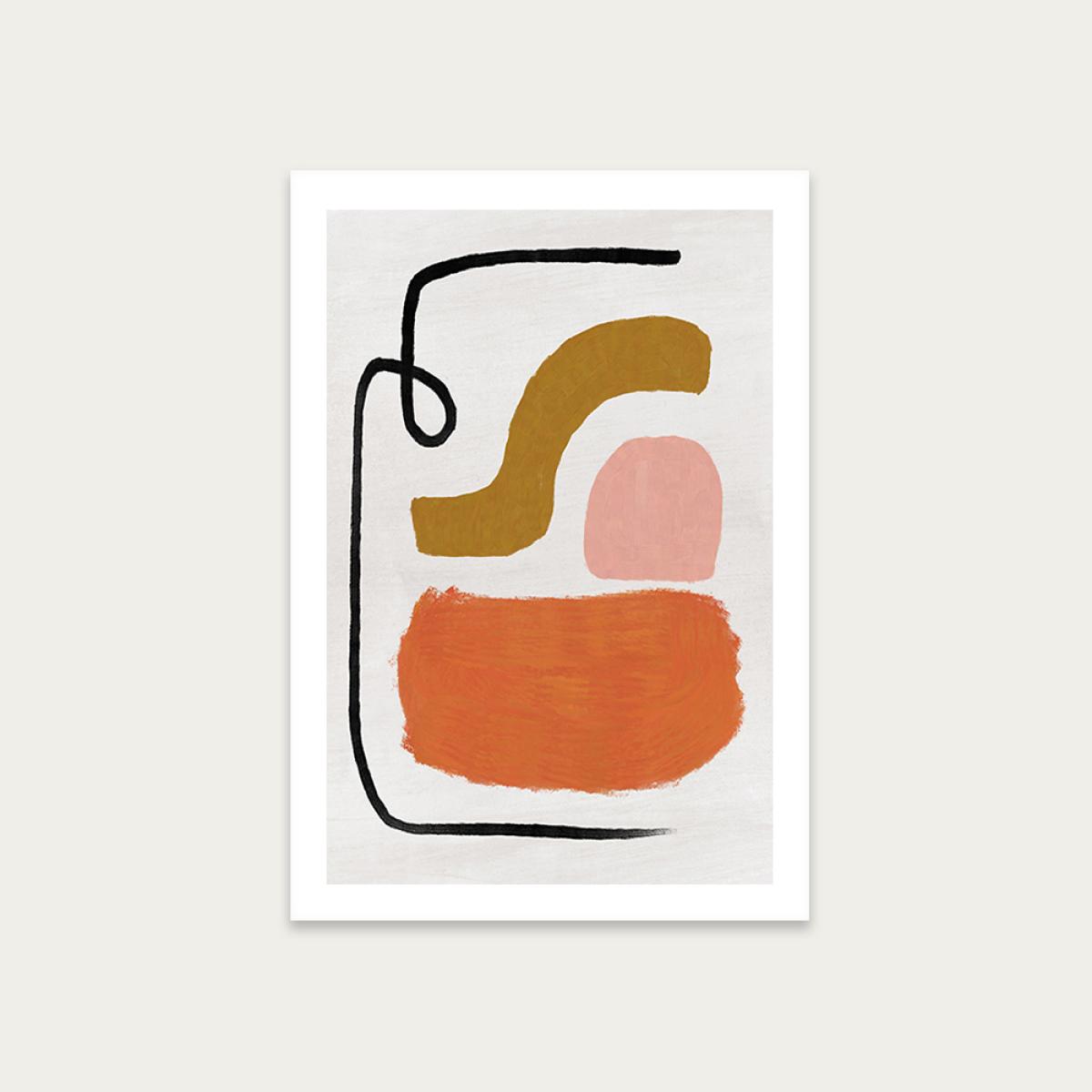 New School III Art Print Unframed