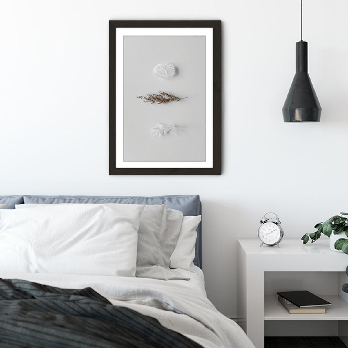 Stones & Branches II Art Print Black Frame – image 4