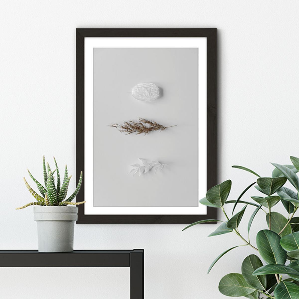 Stones & Branches II Art Print Black Frame – image 5