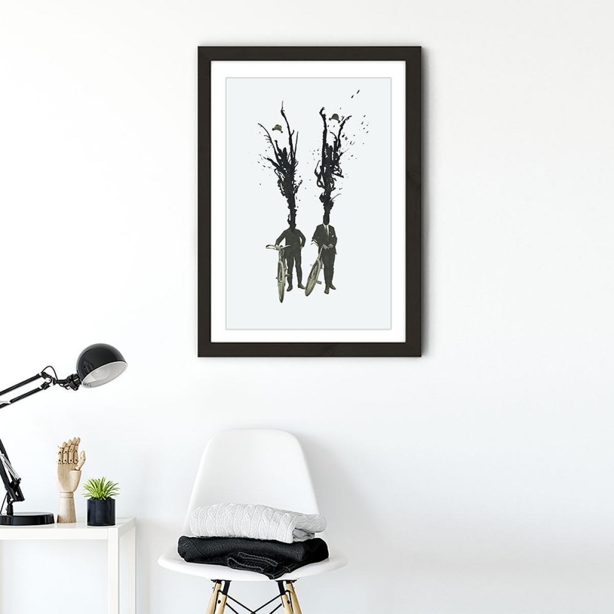Leo and Pipo Art Print Black Frame – image 2