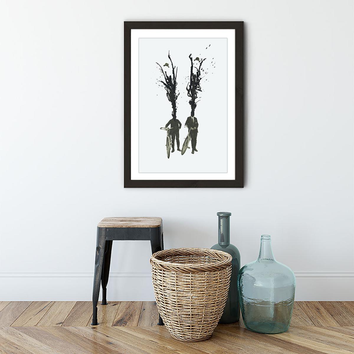 Leo and Pipo Art Print Black Frame – image 3