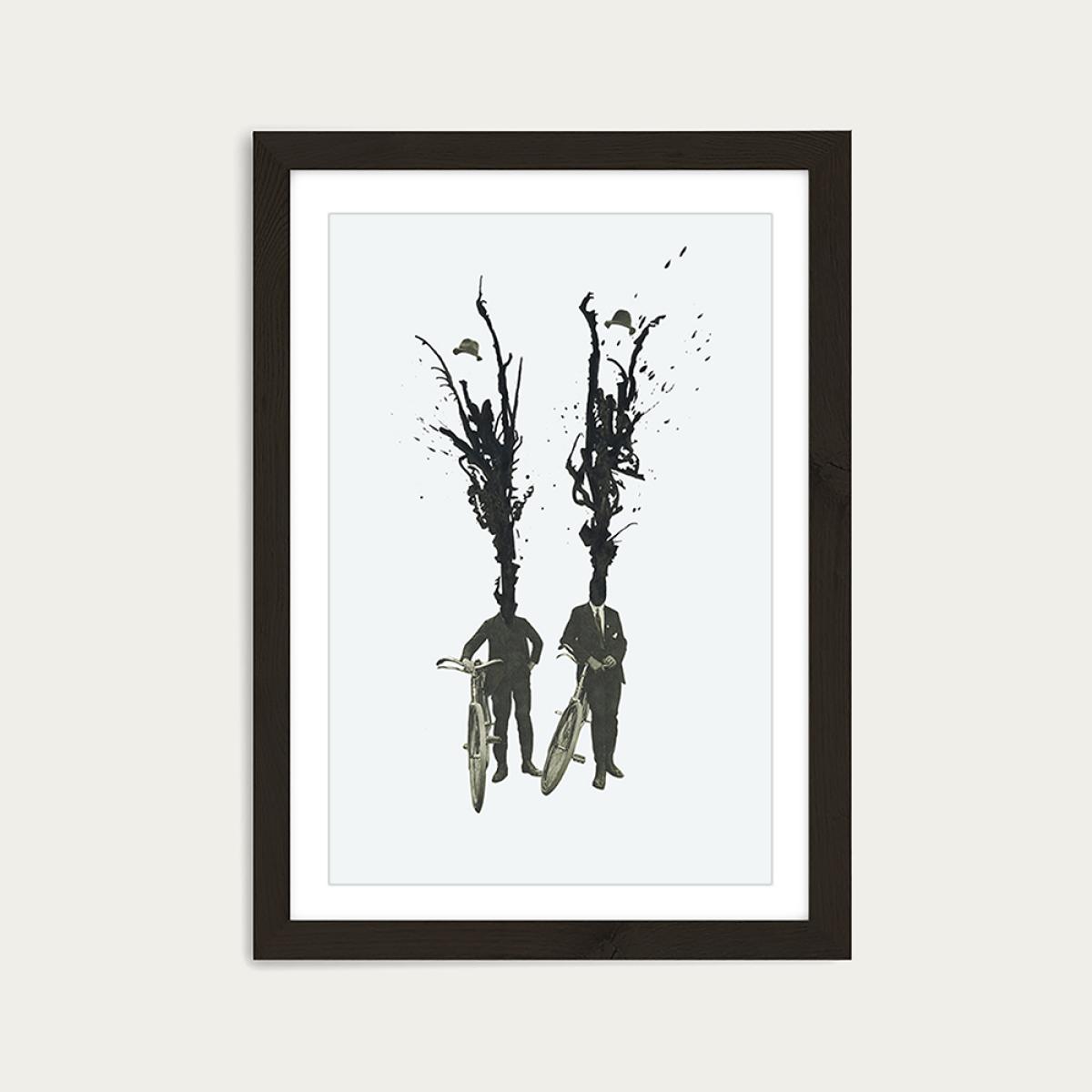 Leo and Pipo Art Print Black Frame – image 1