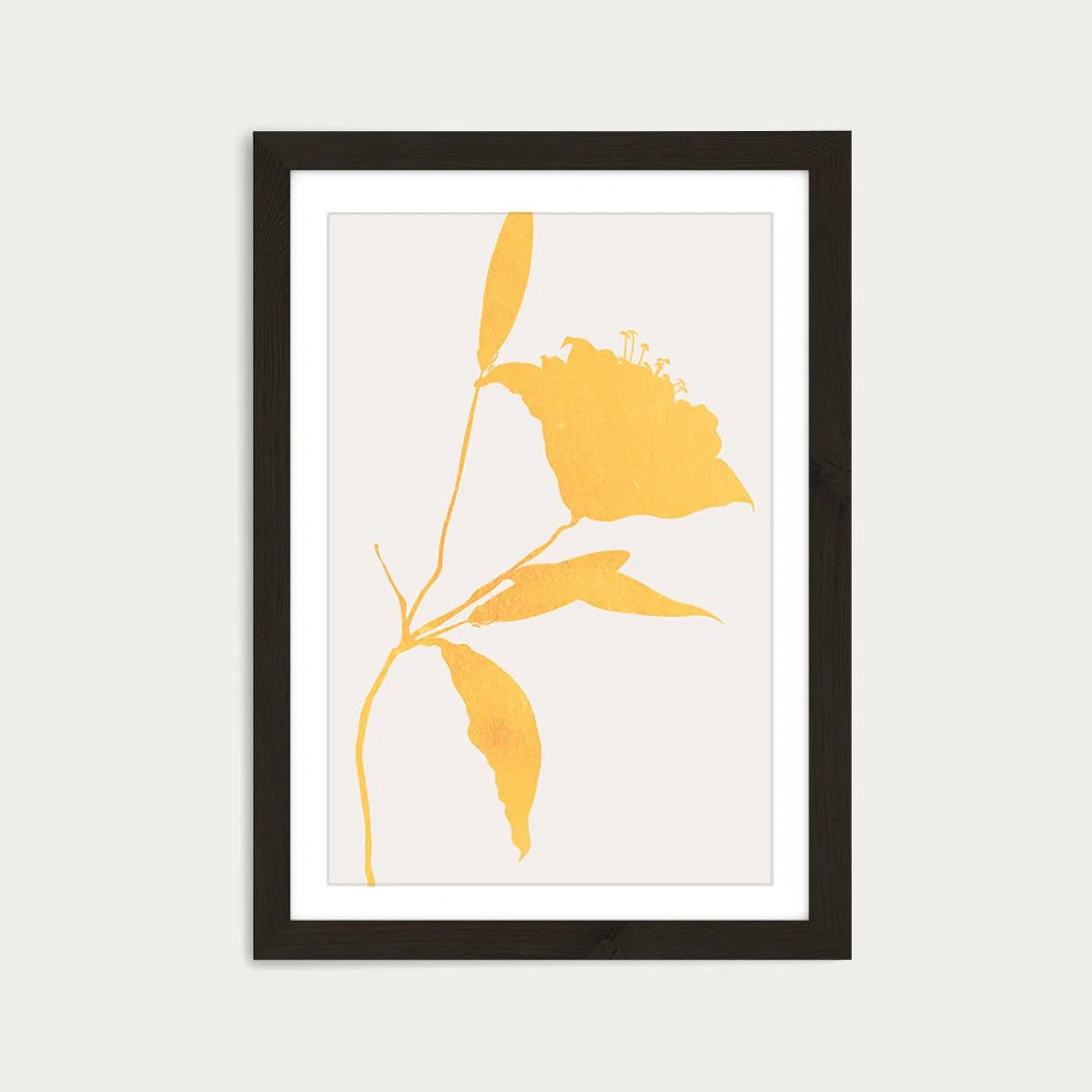 Sunflower Art Print Black Frame – image 1