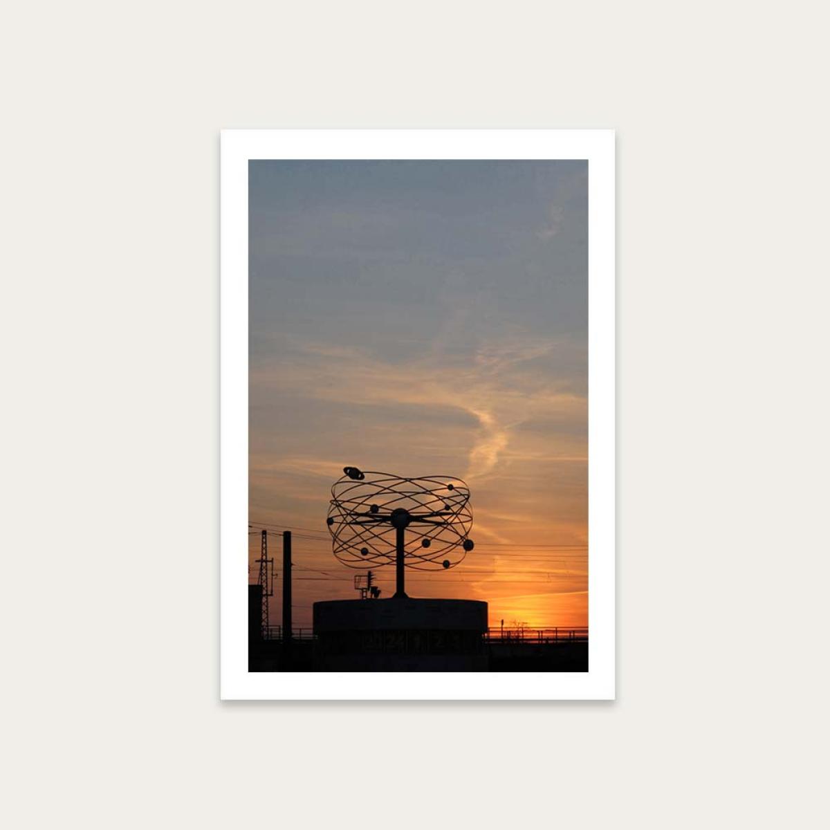 Weltzeituhr Art Print Unframed