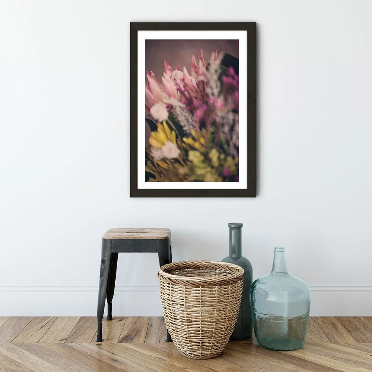 Warm Fynbos 1 Art Print Black Frame – image 2