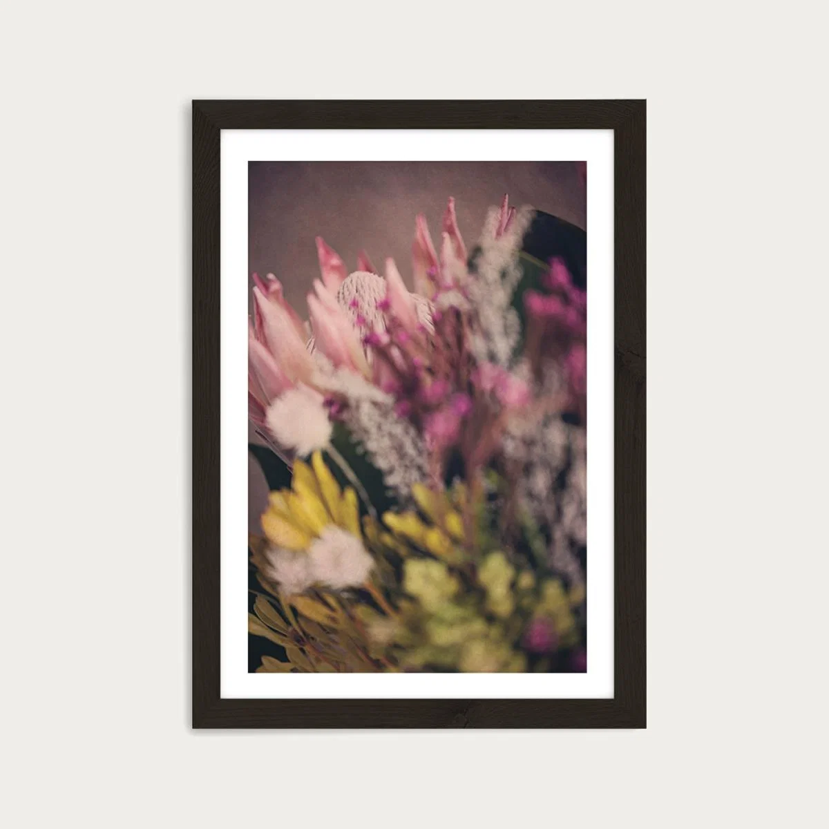 Warm Fynbos 1 Art Print Black Frame – image 1