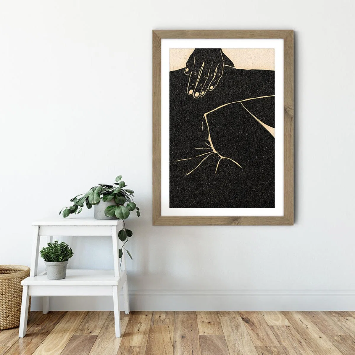 Position II Art Print Oak Frame – image 6