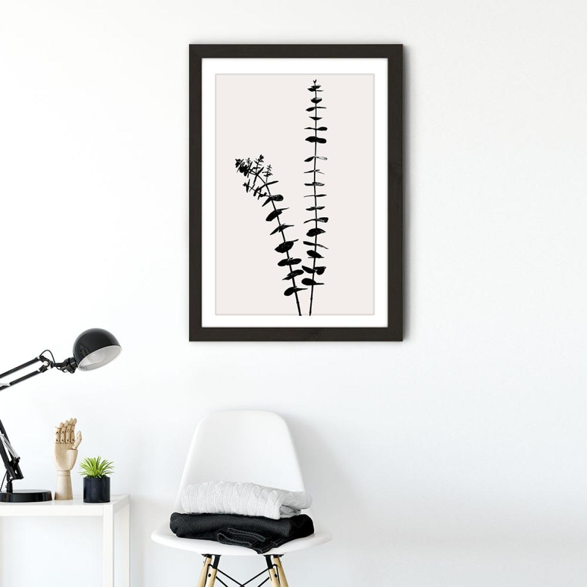 Eucalyptus Art Print Black Frame – image 2
