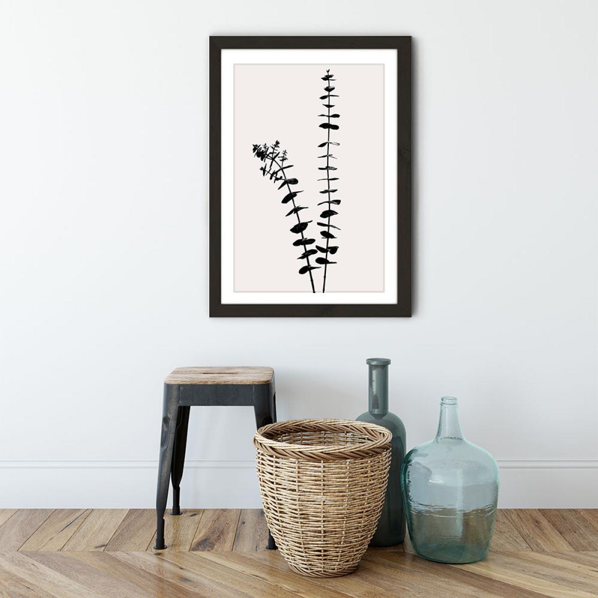 Eucalyptus Art Print Black Frame – image 3