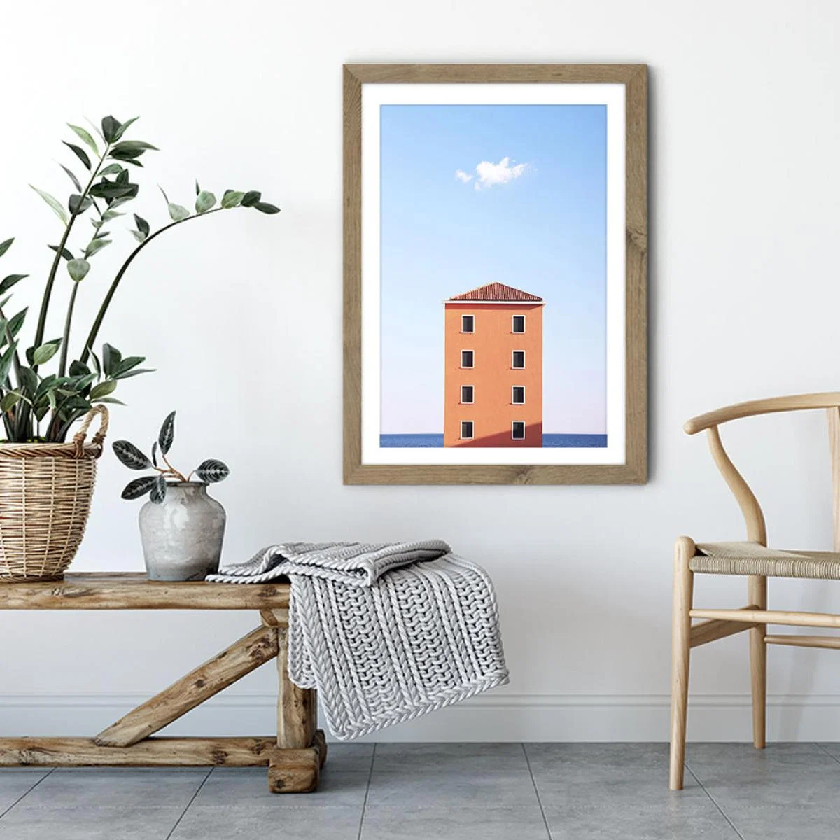 High Rise Art Print Oak Frame – image 5