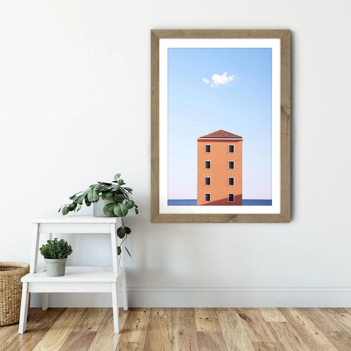 High Rise Art Print Oak Frame – image 6