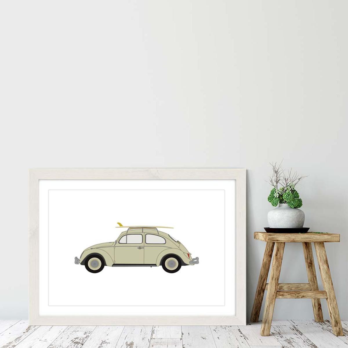 Bug Art Print White Frame – image 6