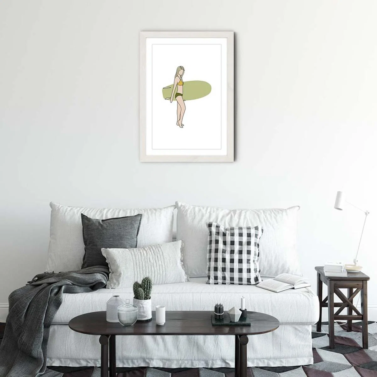 Sara Art Print White Frame – image 2