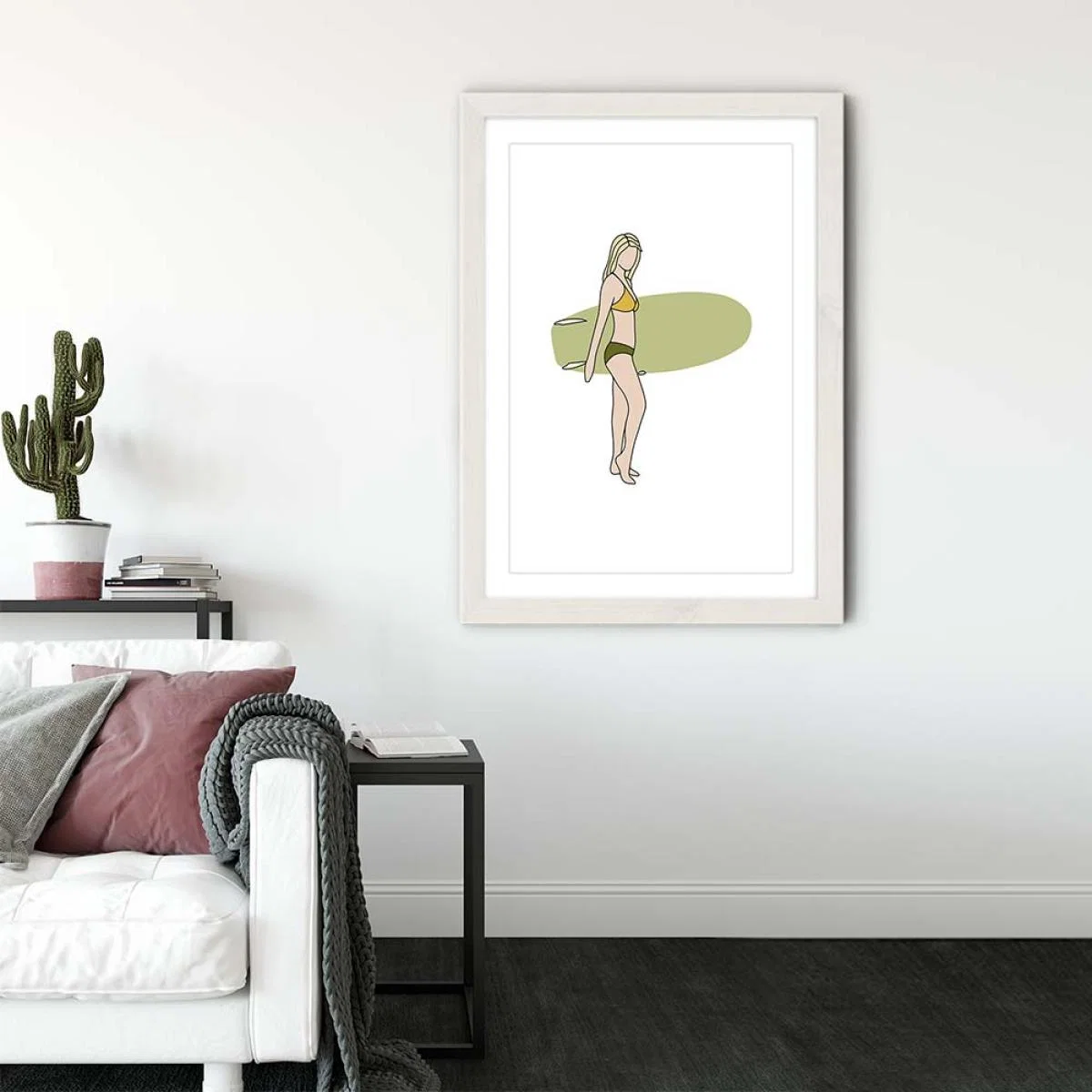 Sara Art Print White Frame – image 3