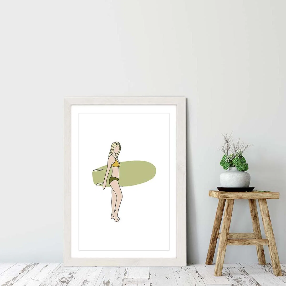 Sara Art Print White Frame – image 6