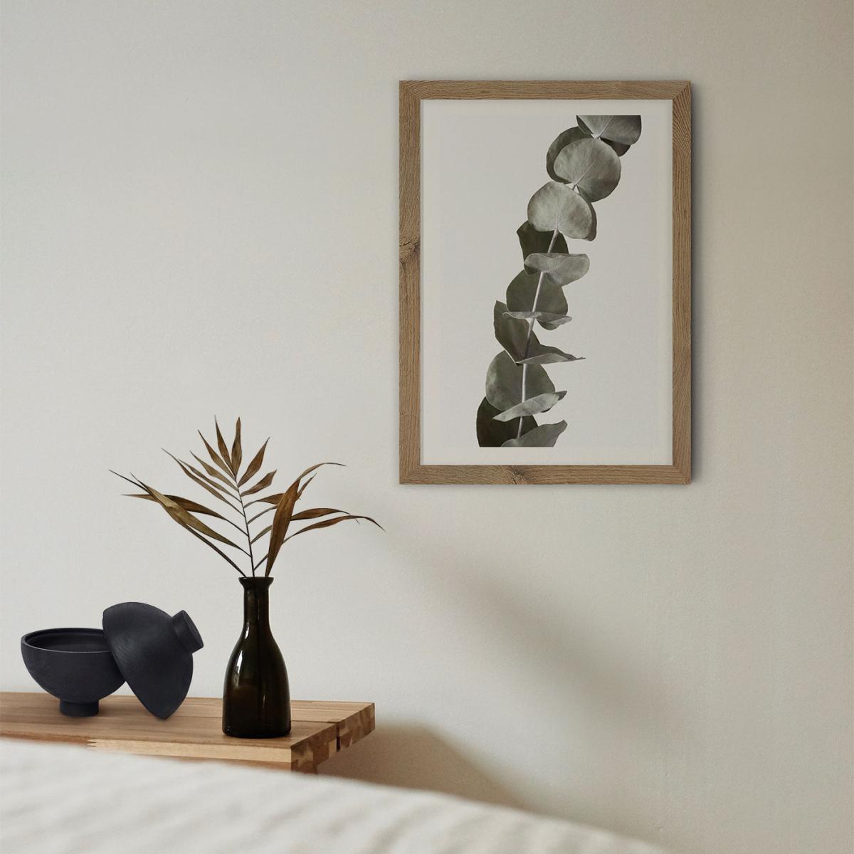Dried Eucalyptus Branches 1 Of 3 Art Print Oak Frame – image 9