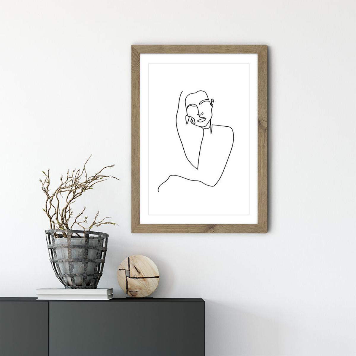 Beauty Art Print Oak Frame – image 3