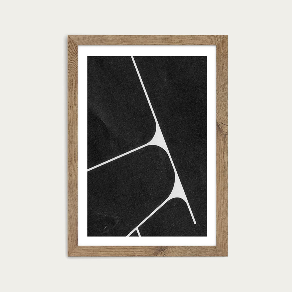 Research N°001 Art Print Oak Frame – image 1