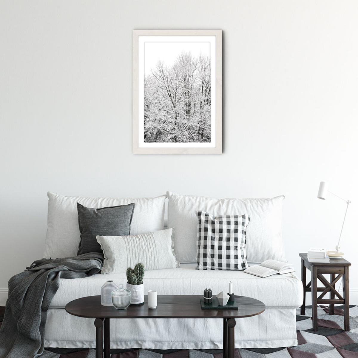 When Green Turns White Art Print White Frame – image 2