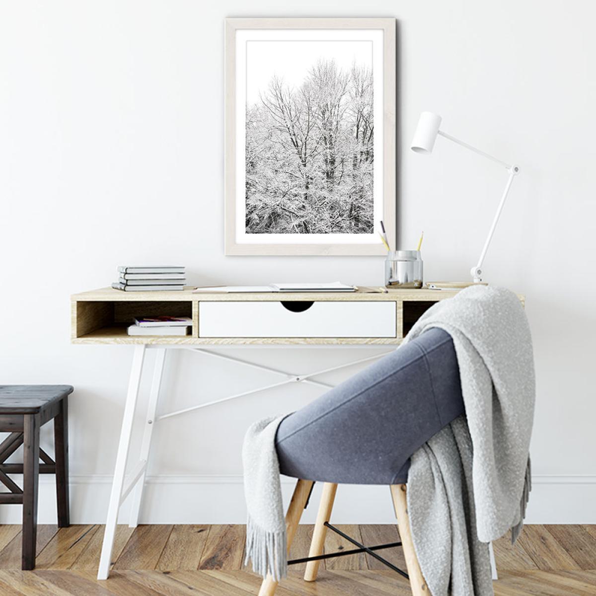 When Green Turns White Art Print White Frame – image 5