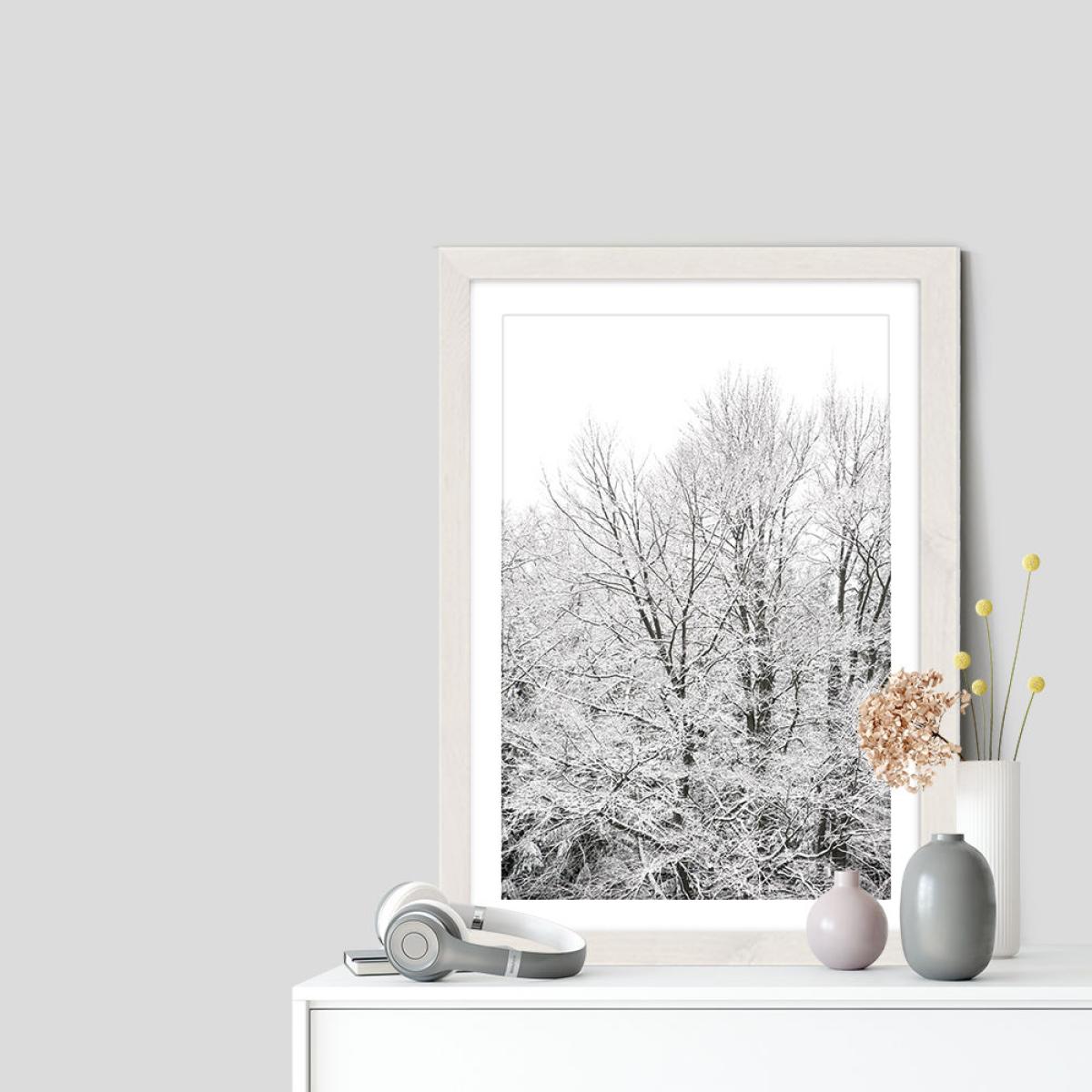 When Green Turns White Art Print White Frame – image 7