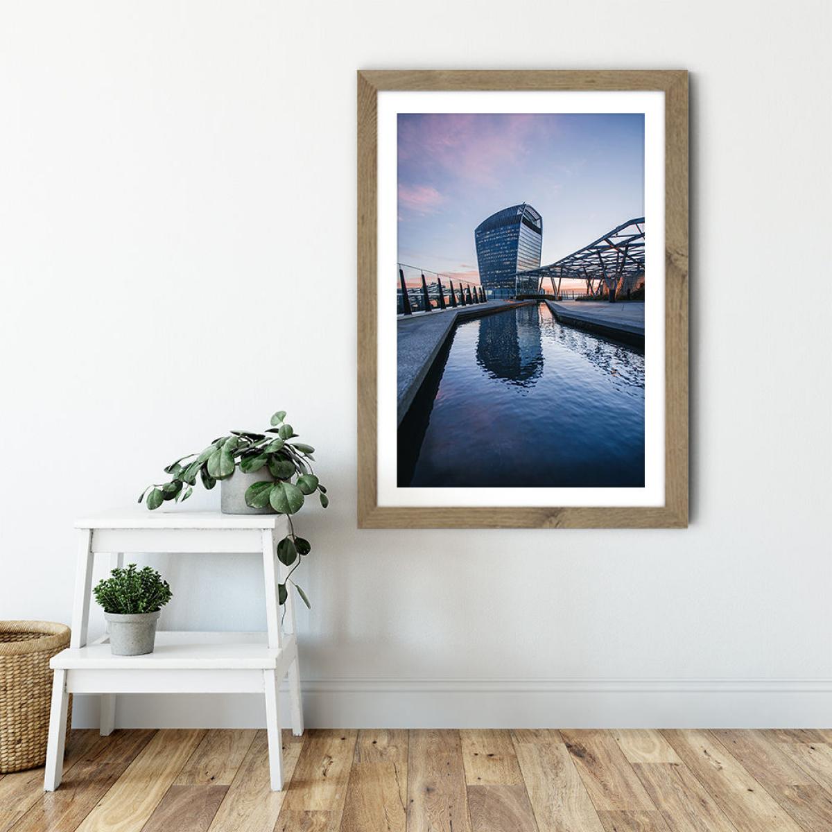 Rooftop Art Print Oak Frame – image 6