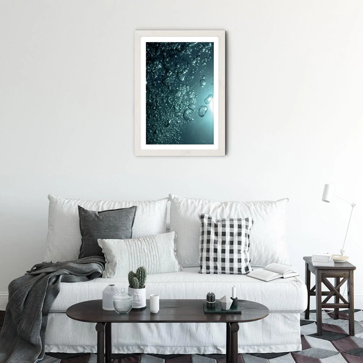 Breath in Breath Out Art Print White Frame – image 2