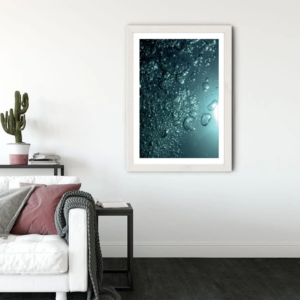 Breath in Breath Out Art Print White Frame – image 3