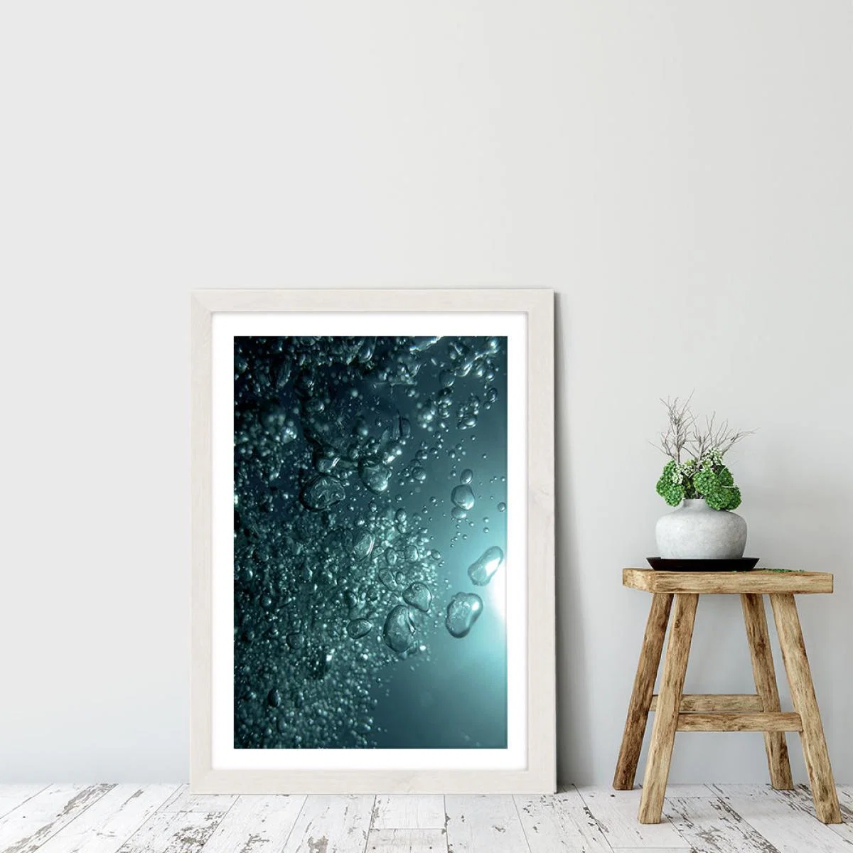 Breath in Breath Out Art Print White Frame – image 6