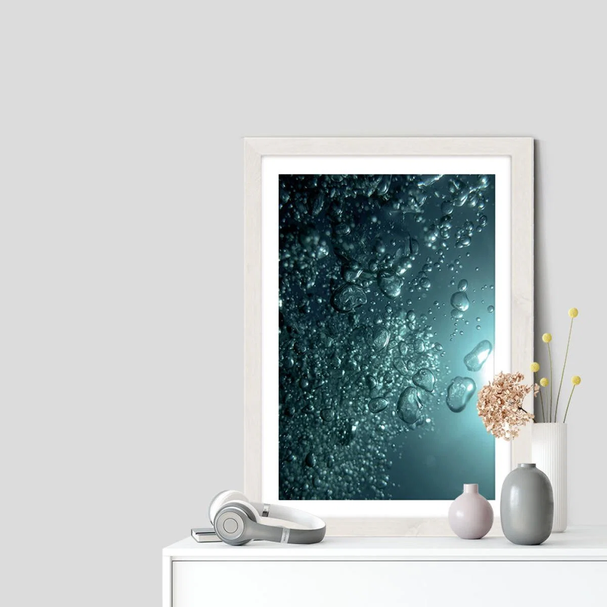 Breath in Breath Out Art Print White Frame – image 7