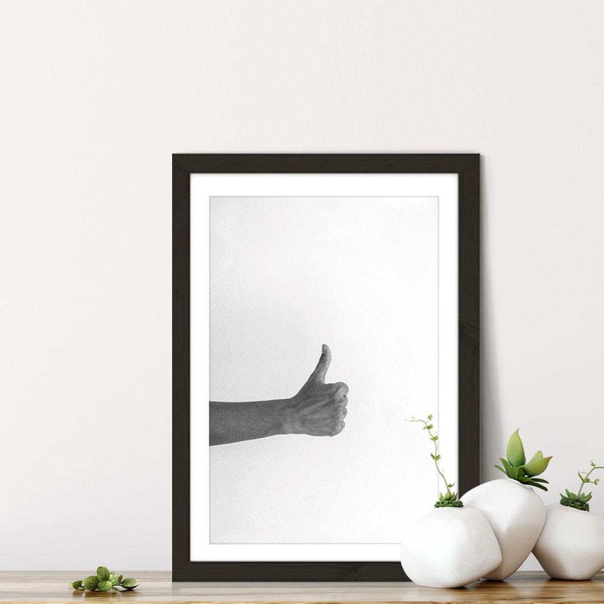 Hands 3 – Top Art Print Black Frame – image 2