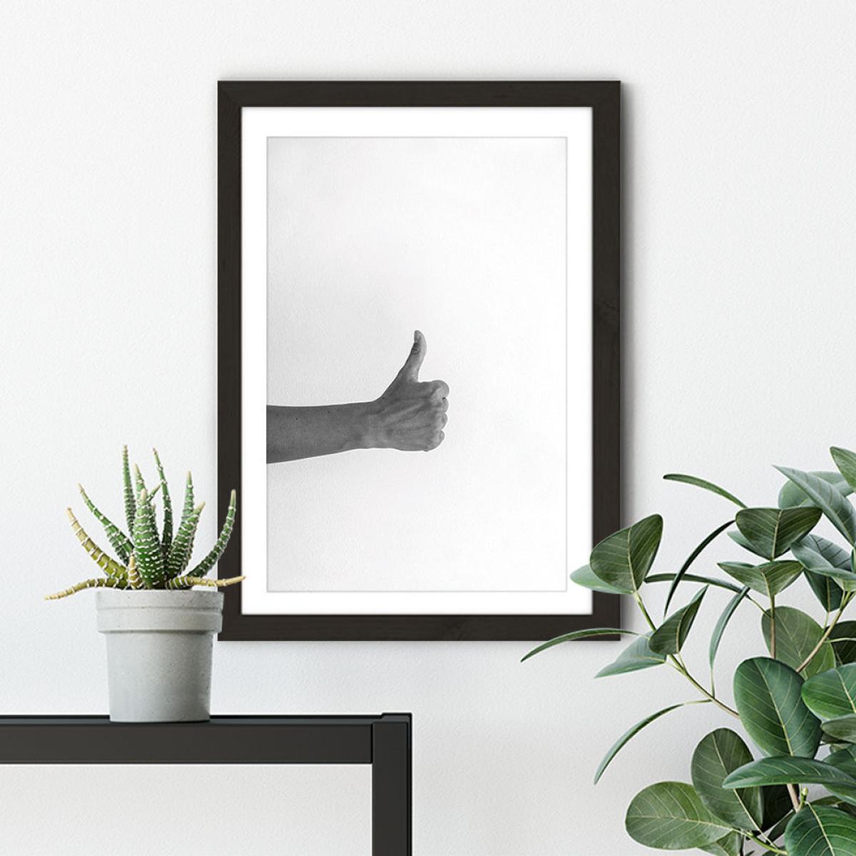 Hands 3 – Top Art Print Black Frame – image 4