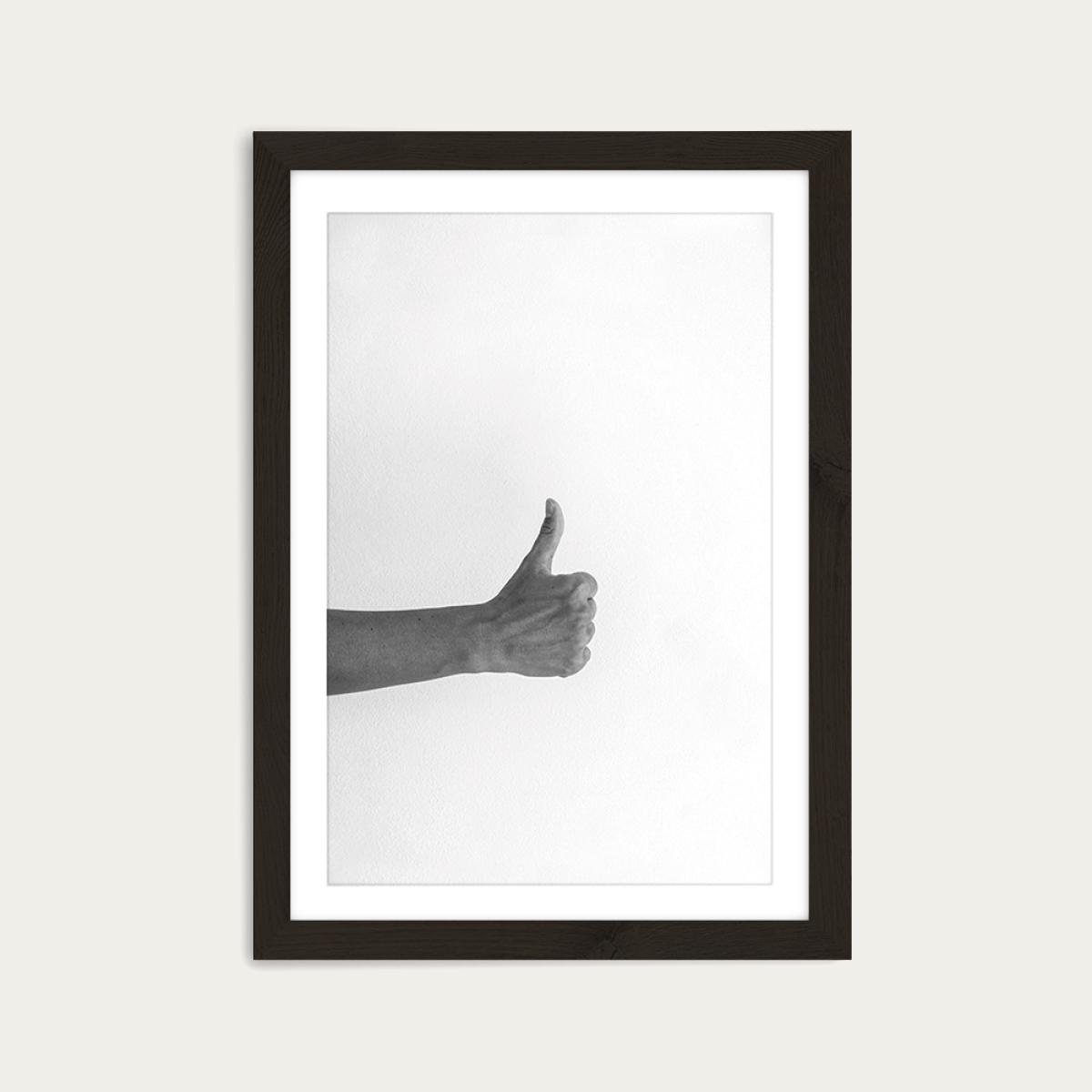 Hands 3 – Top Art Print Black Frame – image 1