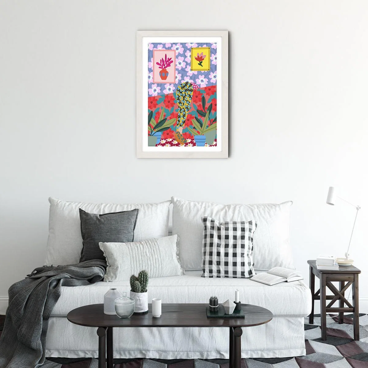 I'm Always Looking for Something Art Print White Frame – image 2