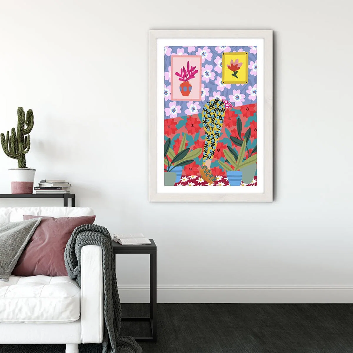I'm Always Looking for Something Art Print White Frame – image 3